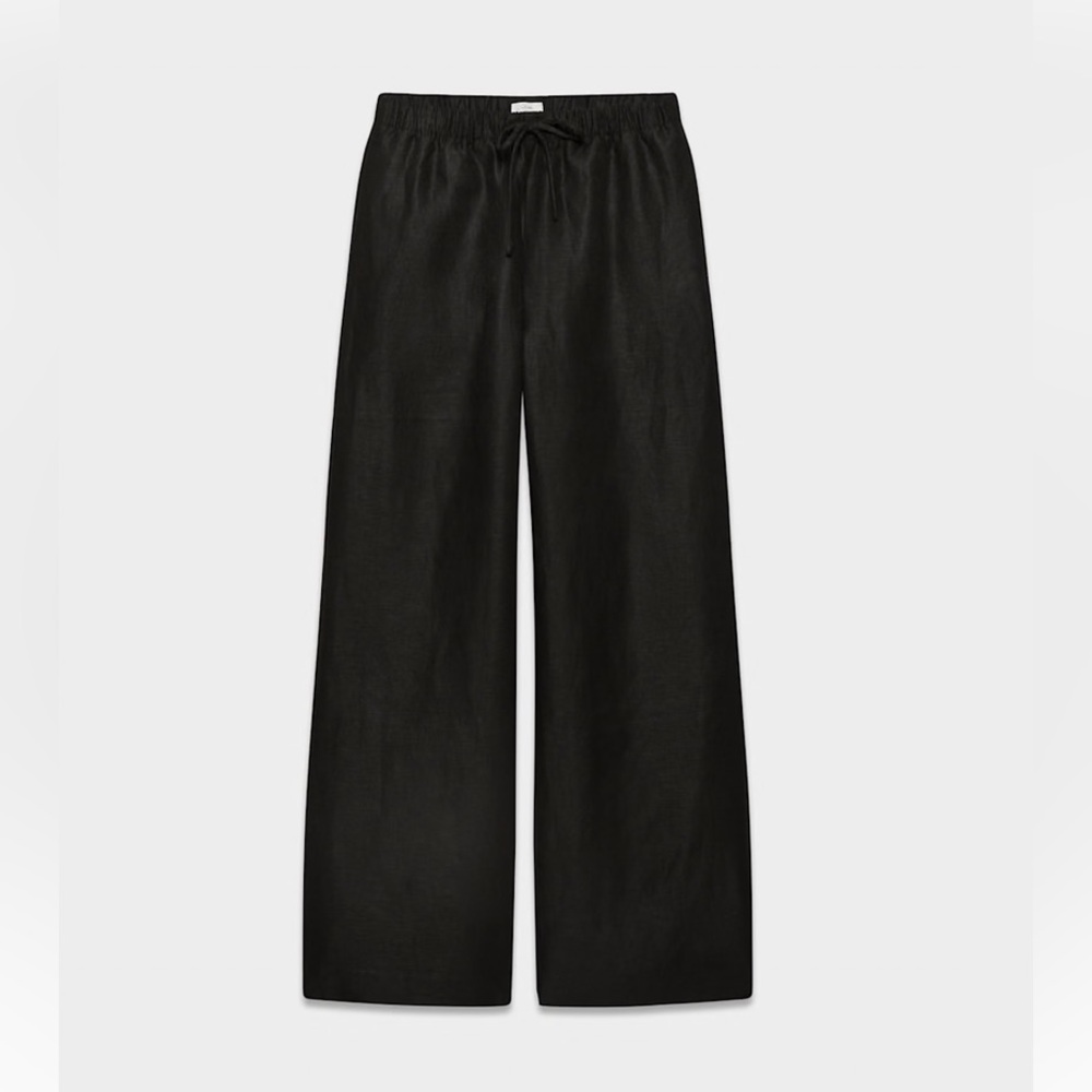 Aritzia Lodge Linen Pants - black